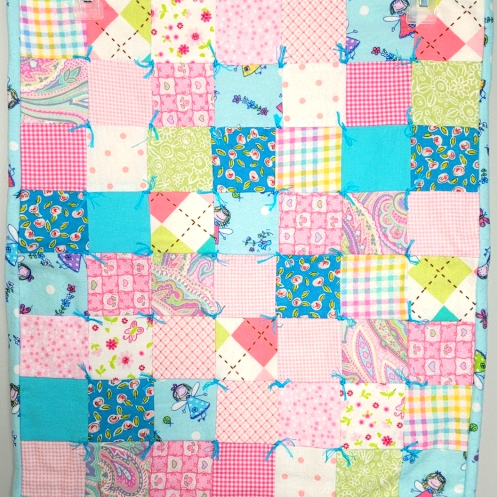 Patchwork Babydoll Quilt 18 Inch Doll Handmade Heirloom Quality